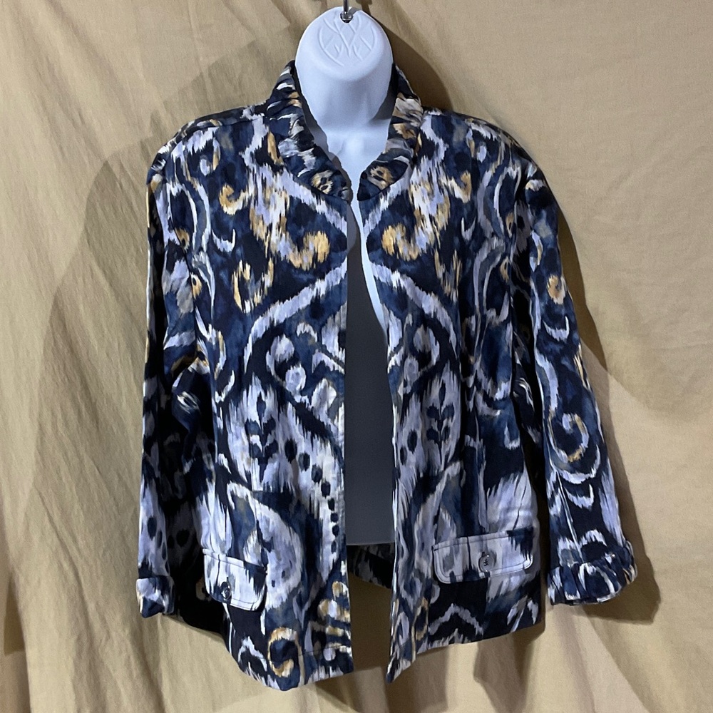 Chico’s Size XL (3) Stylish Patterned Jacket